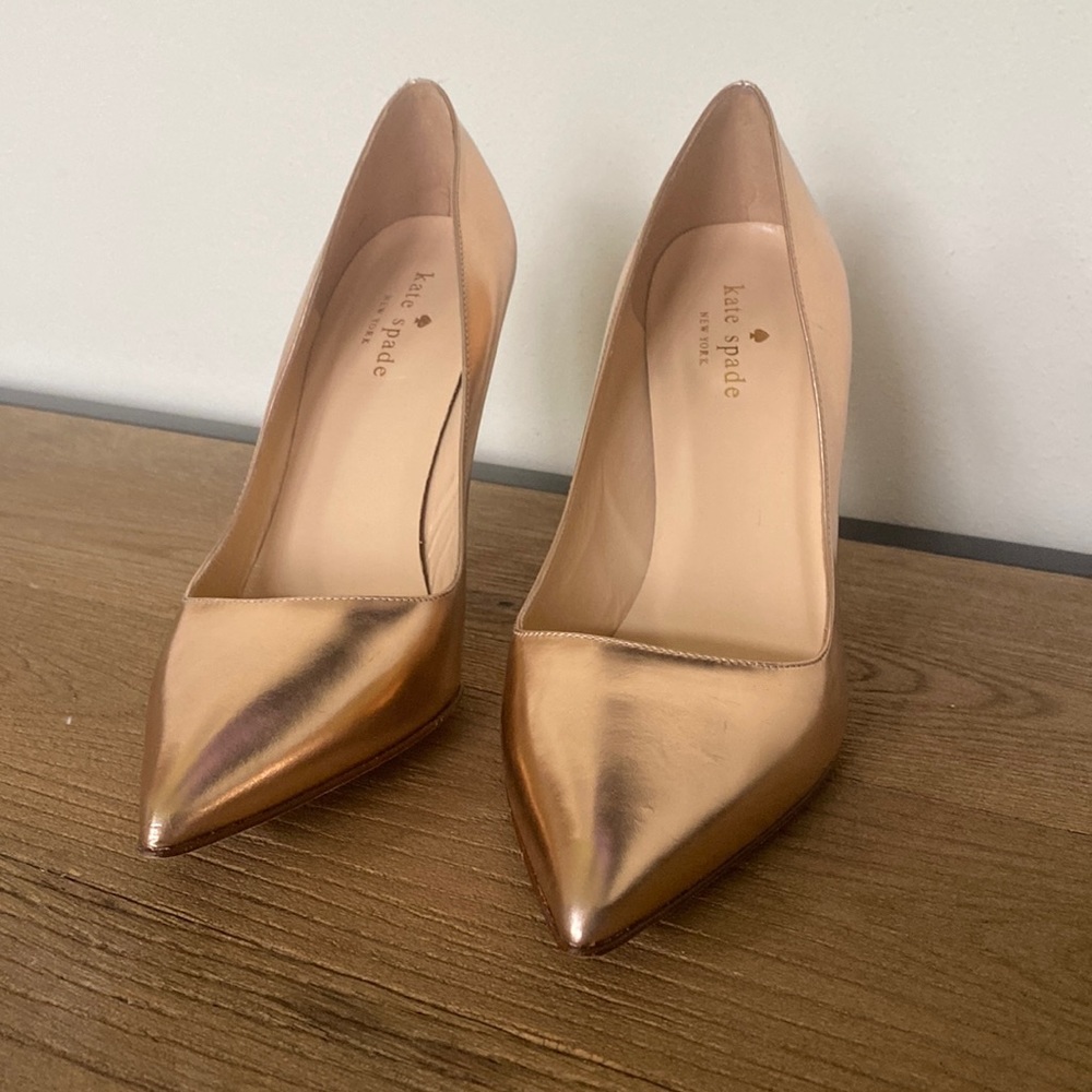 Kate Spade, size 7.5, Rose Gold